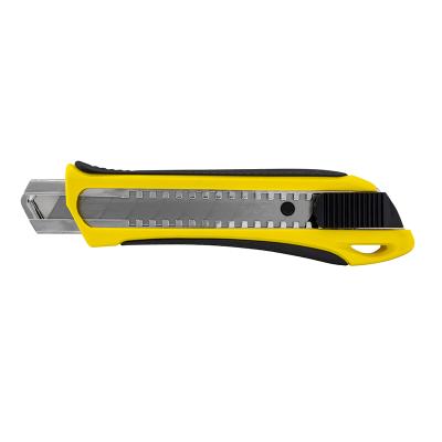 Kniv med Non-Slip gummigreb, 18 mm knivblad og autolås